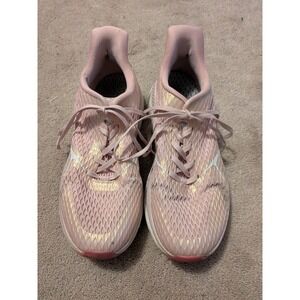 Allswift Womens Running Shoes Pink Rose Gold Metallic Mesh‎ Sneakers Size 9